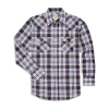 Ely Cattleman Textured Aztec Plaid Mens Long Sleeve Western Shirt In Multi