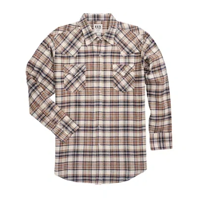 Ely Cattleman Unlined Mens Long Sleeve Classic Fit Tall Flannel Shirt In Multi