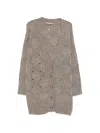 Ely Ely Check-knit Cardigan In Multi