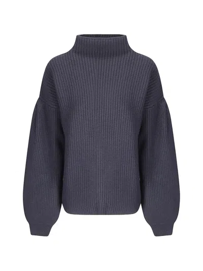 Ely Ely Haley Ribbed-knit Sweater In Blue