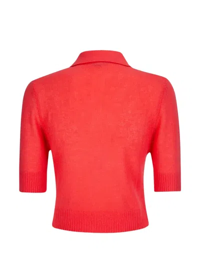 Ely Ely Margot Polo Top In Red