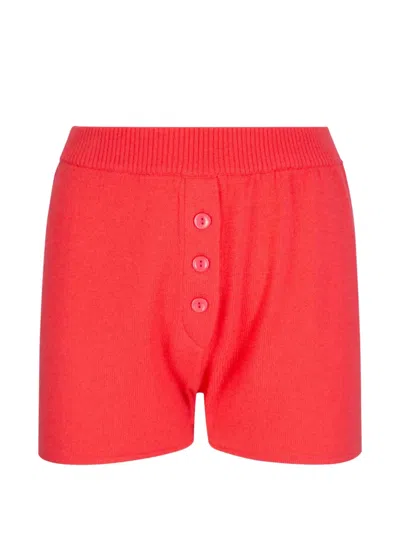 Ely Ely Matilda Button Shorts In Red