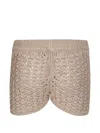 Ely Ely Open Knit Shorts In Multi