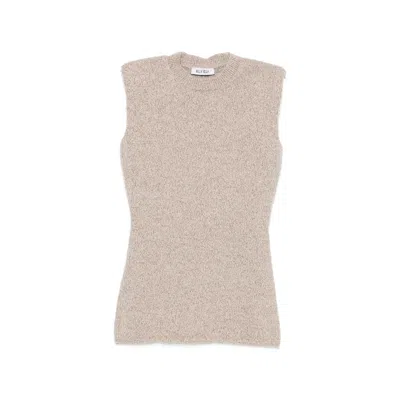 ELY ELY ELY ELY PADDED-SHOULDER WOOL TANK TOP