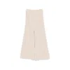 Ely Ely Ribbed-knit Cropped Trousers In Neutral