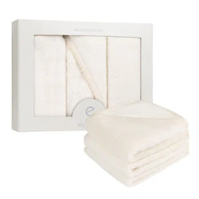 Ely's & Co. Elys And Co. Baby Towel Wash Cloth Pink 3 Pack In Cream