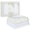 Ely's & Co. Elys And Co. Baby Towel Wash Cloth Pink 3 Pack In Sage Pears
