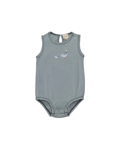 Ely's & Co. Boy's Cross Stitch Duckling Collection Romper - Baby In Multi