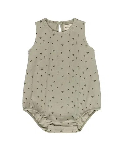 Ely's & Co. Boys' Printed Palm Trees Collection Romper - Baby In Gray