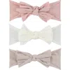 Ely's & Co. Babies'  3 Pack Headband Set In Blush Pink, Tan & Ivory