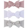Ely's & Co. Babies'  3 Pack Headband Set In Mauve Lavender, Grey & White