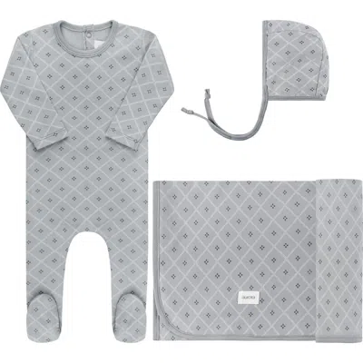Ely's & Co. Kids'  Aurora Classics Diamond Print Collection In Gray