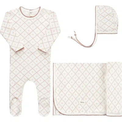 Ely's & Co. Kids'  Aurora Classics Diamond Print Collection In Neutral