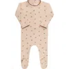 Ely's & Co. Kids'  Aurora Classics Modal Cherry Print Collection Footie In Brown