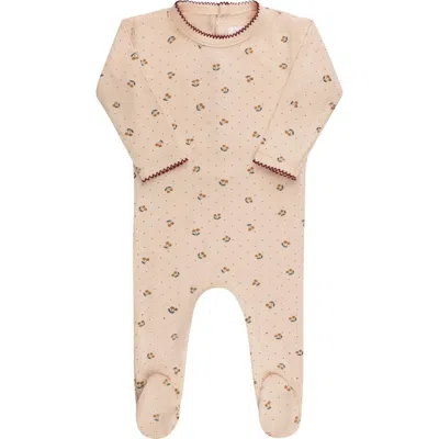 Ely's & Co. Kids'  Aurora Classics Modal Cherry Print Collection Footie In Brown