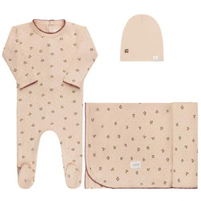 Ely's & Co. Babies'  Aurora Classics Modal Cherry Print Collection In Neutral