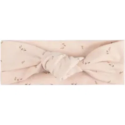 Ely's & Co. Baby Cotton Printed Floral Headband In Pink