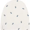 Ely's & Co. Kids'  Baby Cotton Ribbed Beanie In Ivory/blue Berry