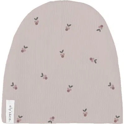 Ely's & Co. Kids'  Baby Cotton Ribbed Beanie In Plum/purple