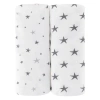 Ely's & Co. Baby Fitted Waterproof Pack N Play | Mini Portable Crib Sheet Set 2 Packs In White