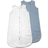 Ely's & Co. Baby Wearable Blanket In Dusty Blue Stars