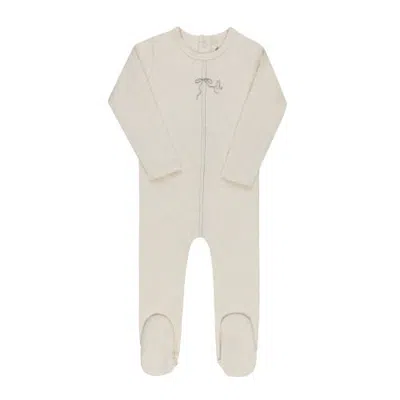 Ely's & Co. Kids'  Bird Seam Collection Footie In Neutral