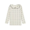Ely's & Co. Kids'  Cotton Floral Plaid Collection In Gray