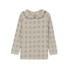 Ely's & Co. Kids'  Cotton Floral Plaid Collection In Gray