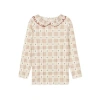 Ely's & Co. Kids'  Cotton Floral Plaid Collection In Neutral