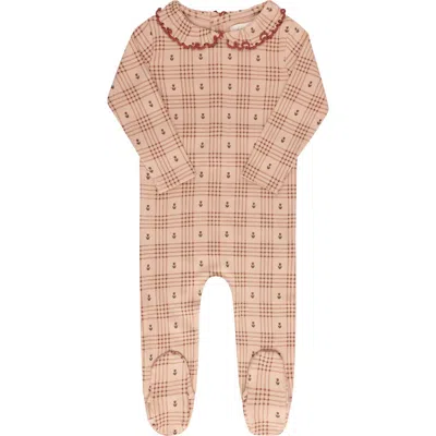 Ely's & Co. Kids'  Cotton Floral Plaid Collection In Pink