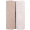 Ely's & Co. Cotton Muslin Swaddle Blanket 2 Pack In Multi