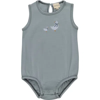 Ely's & Co. Babies'  Cross Stitch Duckling Collection In Blue