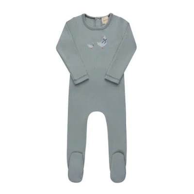 Ely's & Co. Kids'  Cross Stitch Duckling Collection In Gray