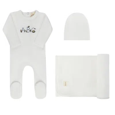 Ely's & Co. Kids'  Embroidered Abc Collection In White