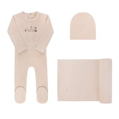Ely's & Co. Kids'  Embroidered Abc Collection In Pink