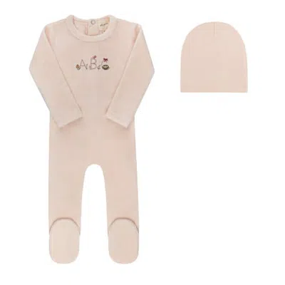 Ely's & Co. Kids'  Embroidered Abc Collection In Pink