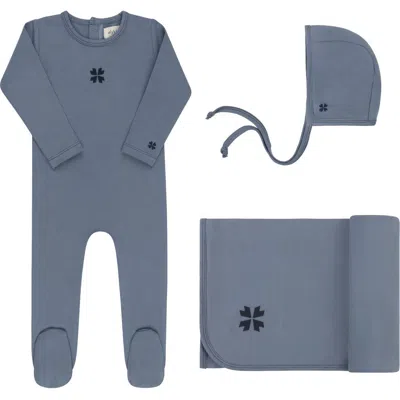 Ely's & Co. Kids'  Embroidered Clover Collection In Blue