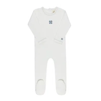Ely's & Co. Kids'  Embroidered Clover Collection In White