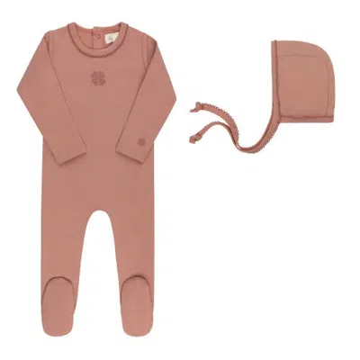 Ely's & Co. Kids'  Embroidered Clover In Pink