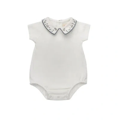 Ely's & Co. Kids'  Embroidered Collar Collection In Gray