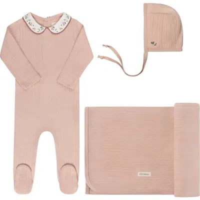 Ely's & Co. Babies'  Embroidered Collar Collection In Pink