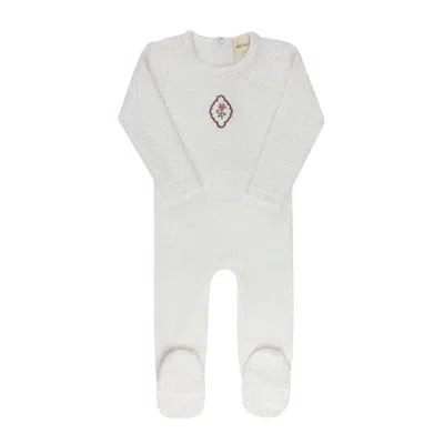 Ely's & Co. Kids'  Embroidered Floral Dot Collection In White