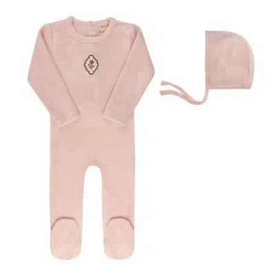 Ely's & Co. Kids'  Embroidered Floral Dot Collection In Pink