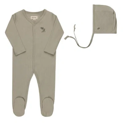 Ely's & Co. Babies'  Embroidered Palm Trees Collection In Green