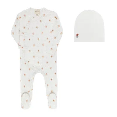 Ely's & Co. Kids'  Floral Dot Collection In White