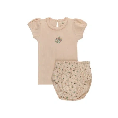 Ely's & Co. Babies'  Floral Embroidered Collection In Pink