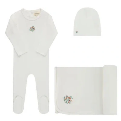 Ely's & Co. Babies'  Floral Embroidered Collection In White