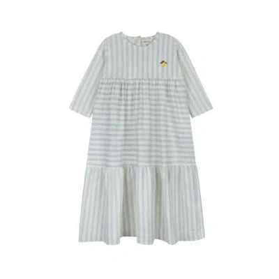 Ely's & Co. Kids'  Floral Grid Collection In Blue