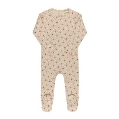 Ely's & Co. Kids'  Floral Grid Collection In Brown