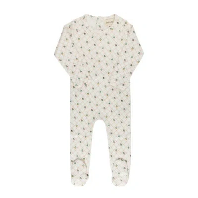 Ely's & Co. Kids'  Floral Grid Collection In White